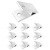 QWORK® 10 x Aluminium Angle Connectors 45 Degree Internal Angle
