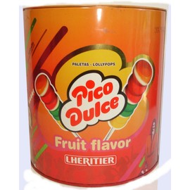 LHERITIER Chupetines/Lollipops - Gluten Free. (Chupetines Pico Dulce, 48)