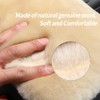 IRIWOOL Sheepskin Armrest Cover Auto Center Armrest Cover Car Soft