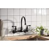 Peerless P2765LF-OB Elmhurst Two-Handle Kitchen Faucet Wall-Mount, Oil-Rubbed Bronze