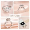 Elio Passero 1.5CT Women's Moissanite Engagement Rings Clarity Moissanite Rings