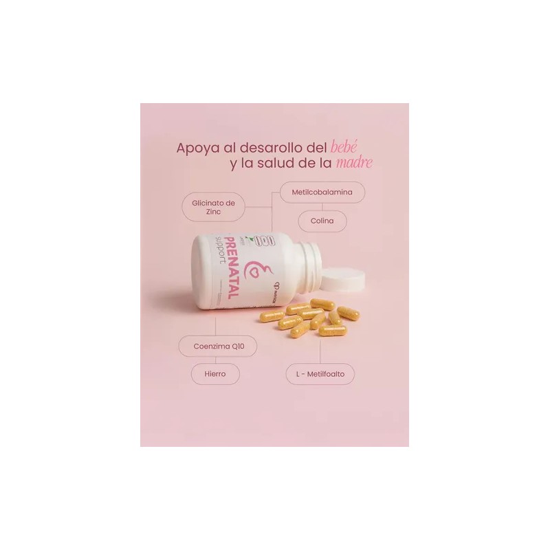 Suplemento Prenatal Multivitamínico 90 Capsulas 900gm Colina