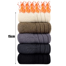 Belloxis 5 Pairs Alpaca Socks Cashmere Socks for Women Thermal Socks for Women Bed Socks Warm Socks Wool Socks Cosy Socks Winter Socks Women Thick Socks