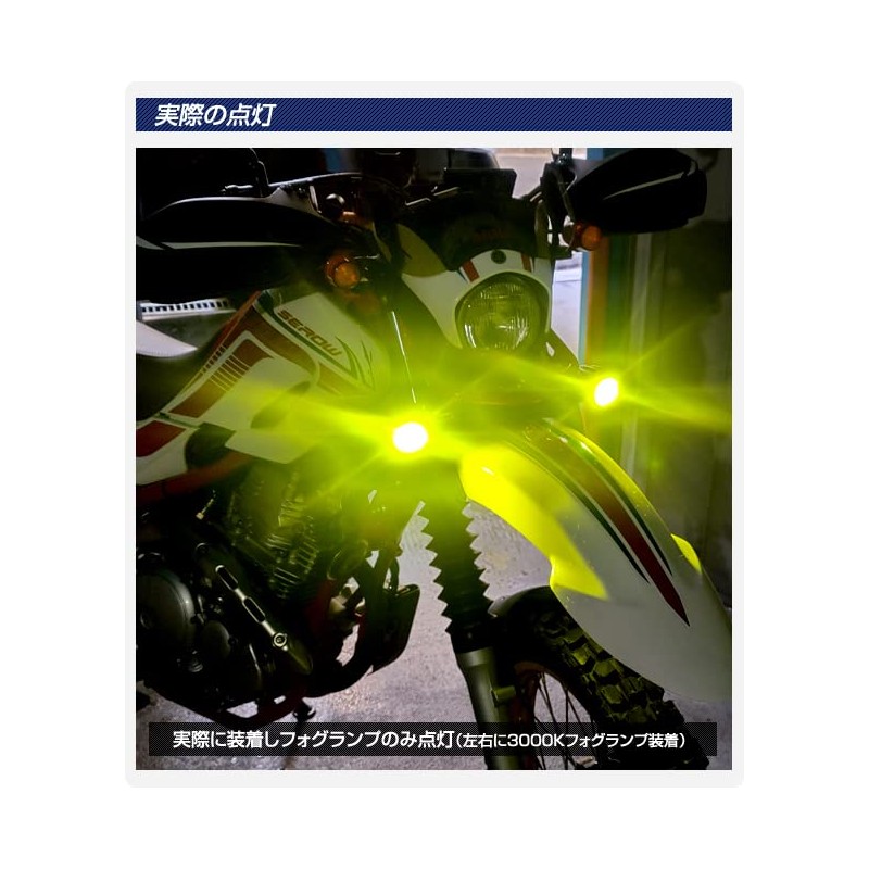 DELTA Direct MOTO LED Fog Lamp, 3000k with M6 Stays