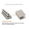 ZAXPHUMAX Stainless Steel Glass Clip Bracket 304, 3 Sizes (1/4”