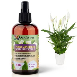 𝐁𝐄𝐒𝐓𝐒𝐄𝐋𝐋𝐄𝐑 Plant Superfood for Peace Lily Plants with B1 Vitamin, Glucose and Essential Minerals - Organic Plant Food Fertilizer for Indoor & Outdoor Peace Lilies Care - 8oz