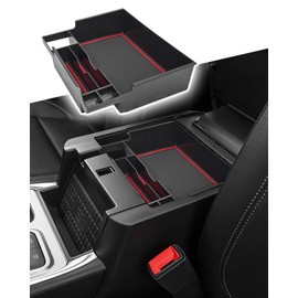 CDEFG para Ford Explorer Accessories 2020-2025 Bandeja organizadora de consola central (base, XLT, ST-Line, Limited, Timberline, ST, King Ranch Platinum) Bandeja de almacenamiento para reposabrazos