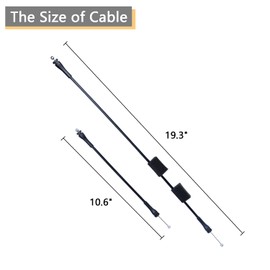 Rear Door Latch Cable Compatible for 1992-2014 Ford E150 E250 E350 E450 E550 Van Rear Right Passenger Side Cargo Door Latch Cable Replace 8C2Z15431A02C