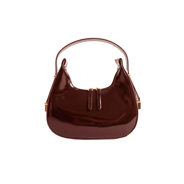 Reddington Ladies Patent Leather Cherry Bag with Adjustable Strap and