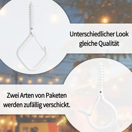 Ceiling Hooks Pack of 20 Hooks for Screwing Screw Hook Eyelet Screw Hook Screws Ball Hooks Stainless Steel Hooks Ceiling Screw Hooks Stainless Steel Screw Hooks Small Ceiling Hooks Heavy Duty