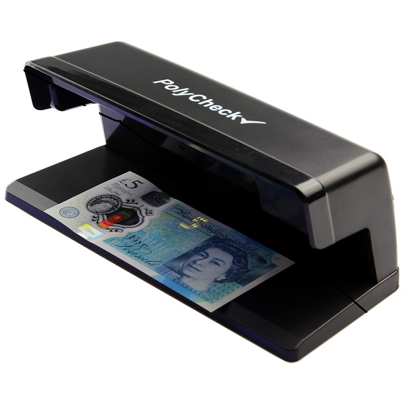 Ultraviolet UV Counterfeit Money Detector - Detects Fake Polymer &