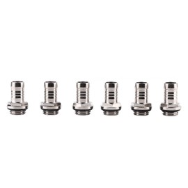 Lazmin PC Water Cooling, 6 Pieces Two-Touch Fitting G1 / 4-Thread Barb Fitting Connection Tube for Computer Water Cooling System (11 mm)