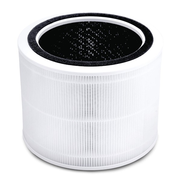 LEVOIT Core 200S-RF Air Purifier Filter, 3-in-1 H13 HEPA, High-Efficiency Activated Carbon, White [Energy Class A++]