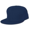 Flat Bill Blank Baseball Hat, 6 7/8-Navy