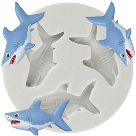 TAOXIBEI Sea Animal Polymer Clay Mold Shark Silicone Molds for DIY Crafts Air Dry Plaster Polymer Clay Epoxy Resin Casting Jewelry Making