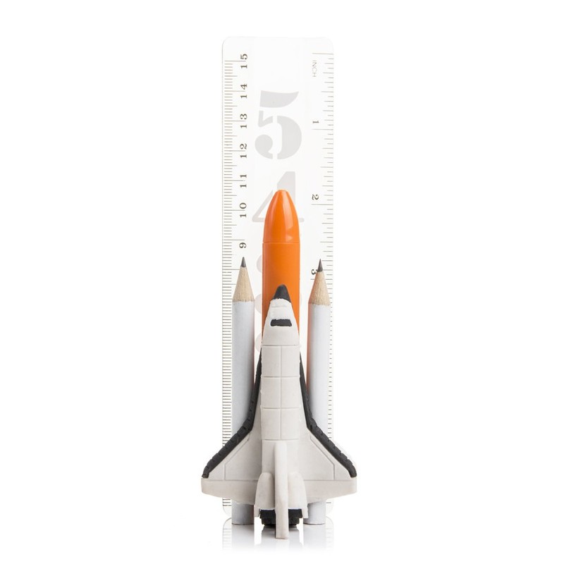SUCK UK Fun Space Set Children's Pencil Eraser (Space Shuttle