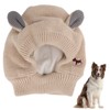 Knitted Rabbits Ear Pet Hat Noise Protection Warm Dog Grooming