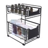 Under Sink Shelf, 2 Tier Spice Rack, Extendable, Sink Organiser,