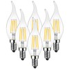 ANWIO B11 LED Filament Bulb E12 Candelabra Medium Base 2700K