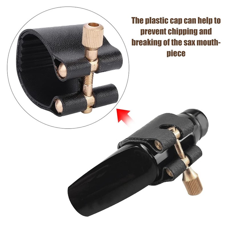 Abrazadera de clarinete de PU, tapa de pl¨¢stico, conveniente para