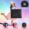 2 Pack Dance Costume Bags with 3 Transparent Zipper Pockets,