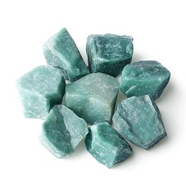 QINJIEJIE QINJIEJIE 100% Gro?es Grn Aventurin Rohsteine Premium Wassersteine Kristalle Steine 4 Stck Natursteine Heilsteine set 4.5-5 cm