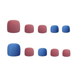 YONAIL Press On Toenails Short Nail Tips Matte False Toenails For Women Fake Toenails with Glue Design Acrylic Press Stick On Toe Nail Tips 24pcs/set