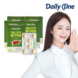 Daily One Real Liver Health Milk Thistle Silymarin Nutrient 800mg / 데일리원  리얼 간 건강 밀크씨슬 실리마린 영양제 800mg X 30정 5통