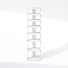 Furinno Turn-N-Tube Corner Shelf, 8-Tier Display Rack, Vertical Corner Storage