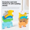 Shinse Building Blocks, Balance Game, Animals, Storage Bag Included, Cute,