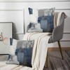 Emvency Set of 2 Blue White and Gray Throw Pillow