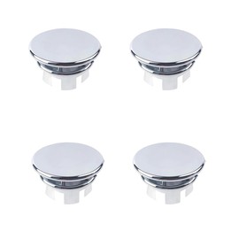 Sink Overflow Cover, Pack of 4 Sink Overflow Rings, Round Overflow Cover, Overflow Cover, for Kitchen, Bathroom, Bathtub Accessories