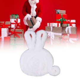 Dickly Artificial Fur Ribbon Strip Artificial Furry Strip Accessory Party Decor for Costume, White