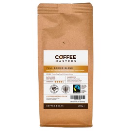 Coffee Masters Full Bodied Blend - Fairtrade Coffee Beans 200g