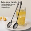 7.5 Inches Black Coffee Stirring Spoons Set,Set Of 8 Stanless