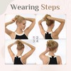 Elailite Hair Pieces For Women Straight Bun Real Hair Human