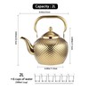 Alunsito Teapot for Stove Top, Stovetop Tea Kettle, Food Grade