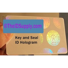 Key and Seal ID Card Hologram [50 PACK]
