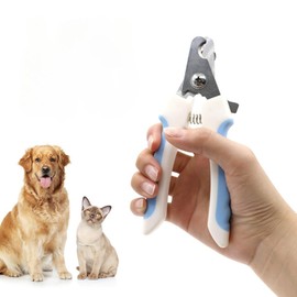 Pet Nail Clippers Nail Clippers and Trimmers for Cats and Dogs Equipped with A Safety Guard to Prevent Over-Cutting, Come with A Free Nail File and Are Professional Pet Grooming Tools. (Blue)