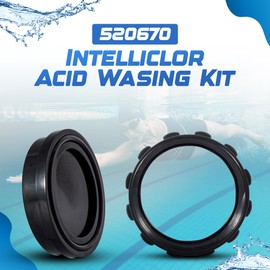 Acid Cleaning Kit – Salt Cell Cleaner for Pool with O-Ring – Cell Cleaner Kit Compatible with Pentair 520670, IC15, IC20, IC40, IC60 Salt Cells – Heavy-Duty Kit for Salt Chlorinator System (5 Pack)