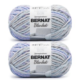 Bernat Blanket - 2 pack of 220 Yards/10.5 oz Overcast 100% Polyester Yarn