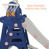 TOBBI 4 in 1 Kids Slide and Swing Set for