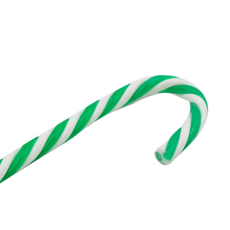TRIXES Green and White Candy Cane Ornaments – 6 PCS