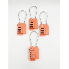 INEWTECK Orange 3 Digit TSA Security Combination Lock, for Luggage, Suitcases, Bags
