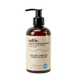 Saltie Hydrating Shampoo - Deep Moisture - Repairs and Bonds Dry Damage - Adds Shine - Reduces Frizz -No Sulfates, Parabens, Gluten, and Phthalates - No Artificial Color - Peppermint Leaf Oil