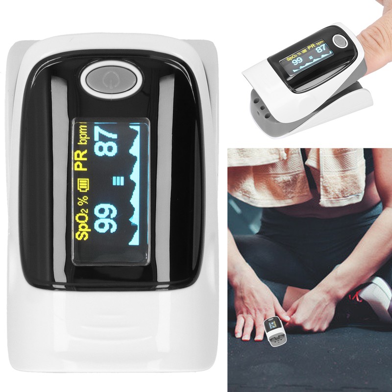 Fingertip Pulse Oximeter Digital OLED Blood Oxygen Saturation Monitor Heart