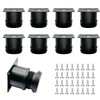 WWYSSZ Pack of 8 Furniture Feet Adjustable Black Stainless Steel