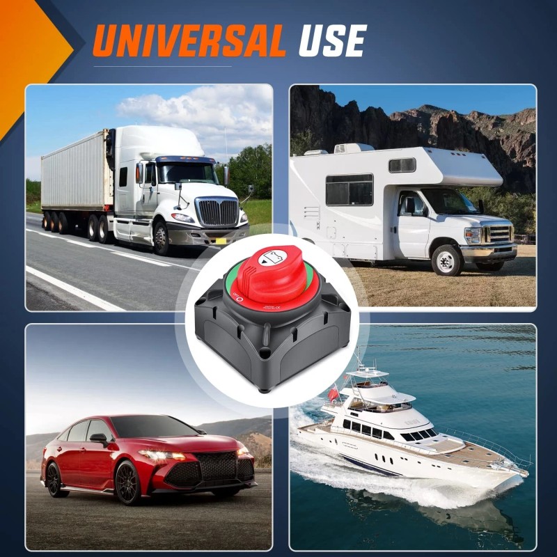 Nilight ON Off Battery Switch 12V 24V 48V 600A High