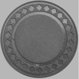 50 Plastic Diamond Design 4 gram Poker Chips (BLACK)