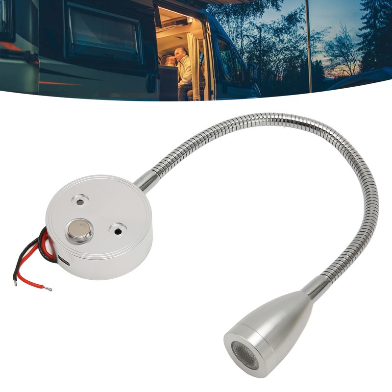 LED Wall Mounted Reading Light Touch Control 3 Color Temperature